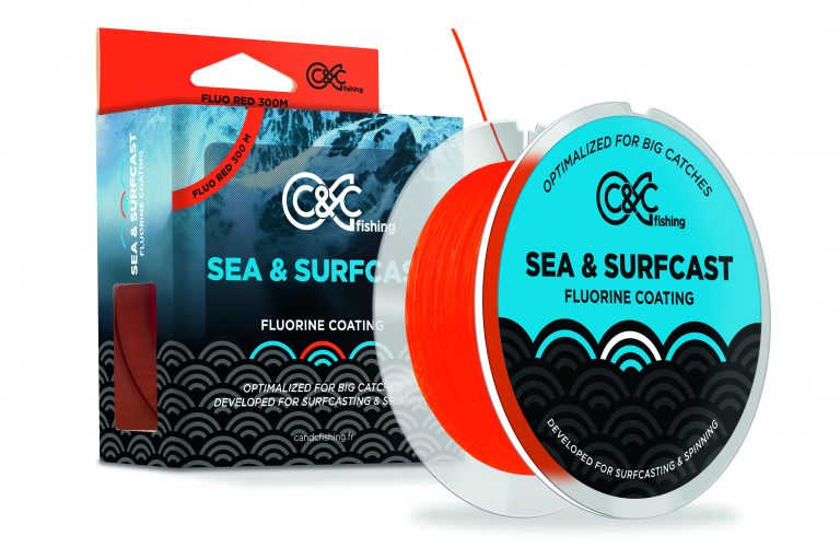 Fil de pêche SEA & SURFCAST 300 m rouge