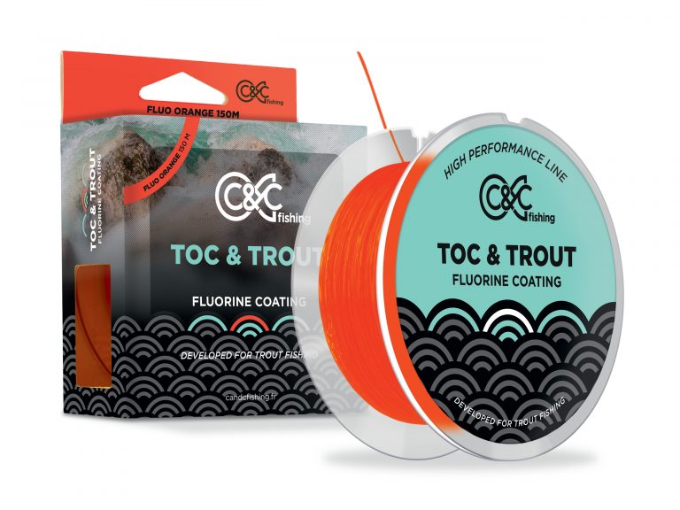 Fil de pêche TOC & TROUT Orange fluo 150 m