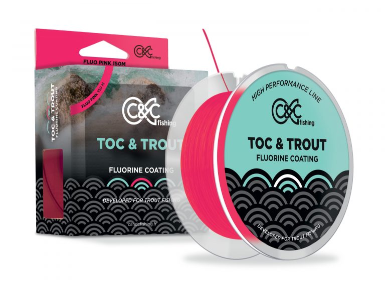 Fil de pêche TOC & TROUT Rose fluo 150 m