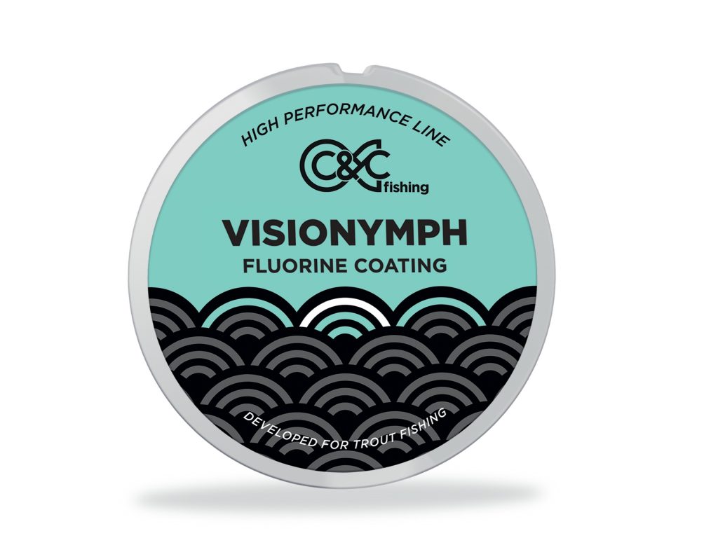 Fil de pêche VISIONYMPH Fluorine Coating Bicolore Jaune/Rouge Fluo 50 m